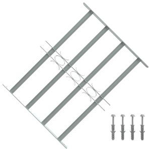 Nastaviteľn&aacute; bezpečnostn&aacute; okenn&aacute; mreža so 4 priečkami 500-650 mm