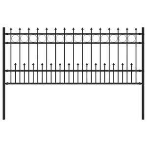 vidaXL Spike prstenec plot HORST 200 x 130 cm Čierna