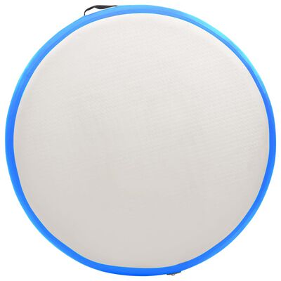 vidaXL Nafukovací gymnastický matrac s pumpou 100x100x10 cm PVC modrý