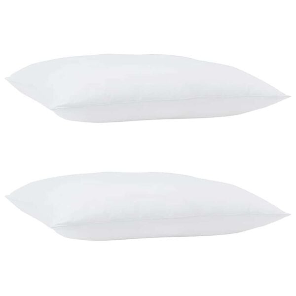 vidaXL Zimný prehoz s vankúšom 3 pcs Biela Mikrovlákno