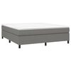 vidaXL Boxspring posteľ s matracom tmavosivá 160x200 cm látka