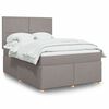 vidaXL Boxspring posteľ s matracom sivohned&yacute; 140x190 cm l&aacute;tka