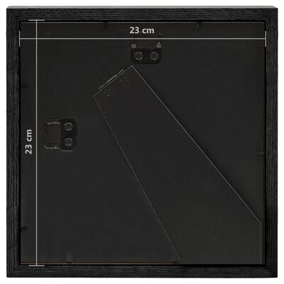 vidaXL 3D fotorámiky 3 ks čierne 23x23 cm na 13x13 cm obrázok