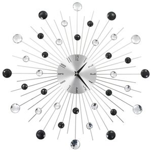 vidaXL N&aacute;stenn&eacute; hodiny s pohonom Quartz modern&yacute; dizajn 50 cm
