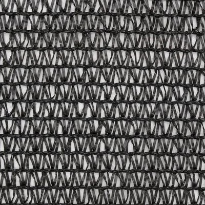 vidaXL Tieniaca sieť HDPE 1x50 m čierna