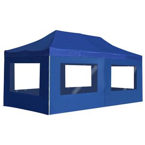 vidaXL Profesion&aacute;lny skladac&iacute; stan+steny, hlin&iacute;k 6x3 m, modr&yacute;