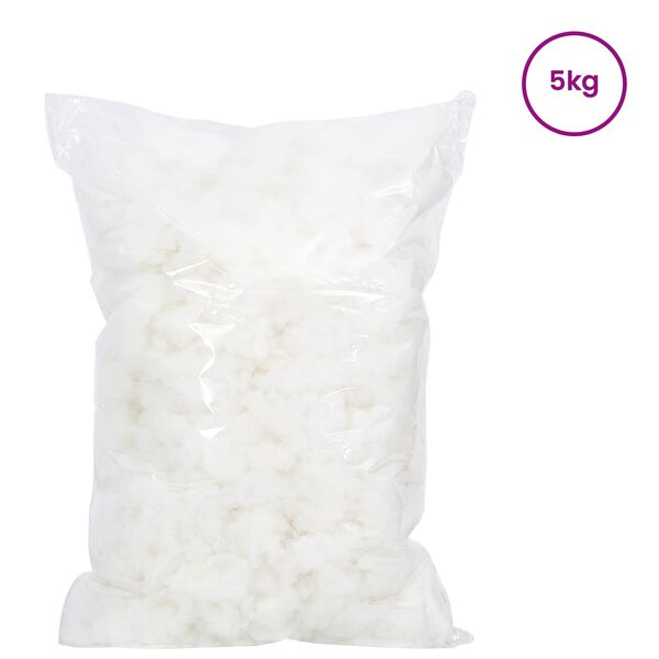 vidaXL Vl&aacute;knov&aacute; v&yacute;plň Biely 5 kg Polyester