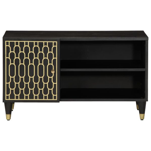 vidaXL TV skrinka 80x31,5x46 cm mangovníkový masív