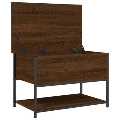 vidaXL Úložná lavička hnedý dub 70x42,5x47 cm kompozitné drevo