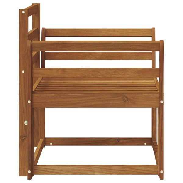 vidaXL Vonkaj&scaron;ia pohovka Pevn&eacute; ak&aacute;ciov&eacute; drevo Pr&iacute;rodn&aacute;