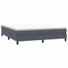 vidaXL Posteľný rám boxspring bez matracom tmavosivý 180x210 cm zamat