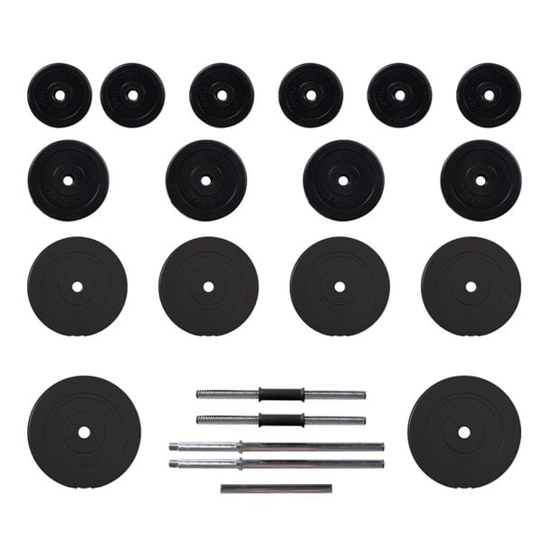 vidaXL Obojručná a jednoručná činka so závažiami 60 kg