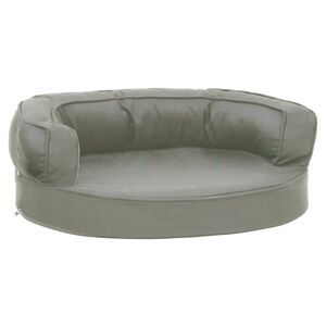 vidaXL Ergonomick&yacute; matrac pre psa 60x42 cm ľanov&yacute; vzhľad &scaron;ed&yacute;