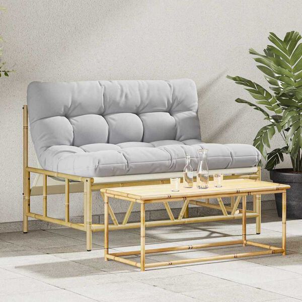 vidaXL Záhradná lavička Svetlosivá 110 x 75 x 71 cm Oceľ