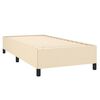 vidaXL Posteľn&yacute; r&aacute;m boxspring s matracom kr&eacute;mov&yacute; 90x190 cm l&aacute;tka