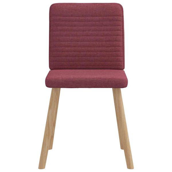 vidaXL Jed&aacute;lensk&eacute; stoličky 6 ks v&iacute;novočerven&eacute; l&aacute;tkov&eacute;