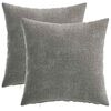 vidaXL Poťah na podložku 2 pcs HEERLEN Tmavosiv&aacute; 40 x 40 cm