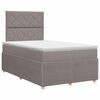 vidaXL Posteľ boxspring s matracom Sivohned&aacute; 120 x 190 cm L&aacute;tka