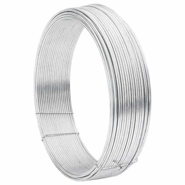 vidaXL Viazací drôt na plot Strieborná 25 m Oceľ