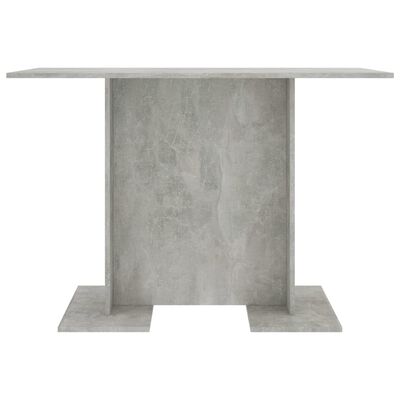 vidaXL Jedálenský stôl, betónovo sivý 110x60x75 cm, kompozitné drevo