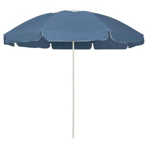vidaXL Pl&aacute;žov&yacute; slnečn&iacute;k, modr&yacute; 240 cm