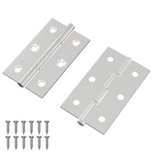 vidaXL P&aacute;nt Jednofarebn&yacute; 2 pcs Strieborn&aacute; 58 x 35 x 1 mm Oceľ