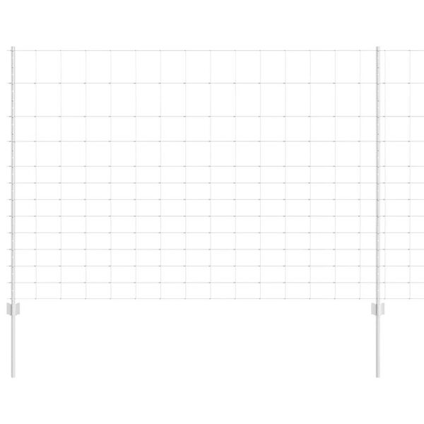 vidaXL Plot s podperou Strieborn&aacute; 1,5 x 25 m Oceľ