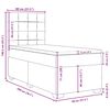 vidaXL Posteľn&yacute; r&aacute;m boxspring s matracom čierny 80x200 cm zamat