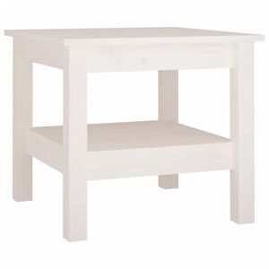 vidaXL Konferenčn&yacute; stol&iacute;k biely 45x45x40 cm mas&iacute;vne borovicov&eacute; drevo