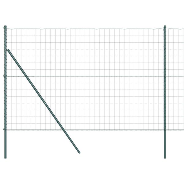 vidaXL Plot s podperou Zelen&aacute; 1,5 x 10 m Ocel a PVC