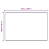 vidaXL Beh&uacute;ň MARSA Biely 150 x 100 cm Polyester a PVC