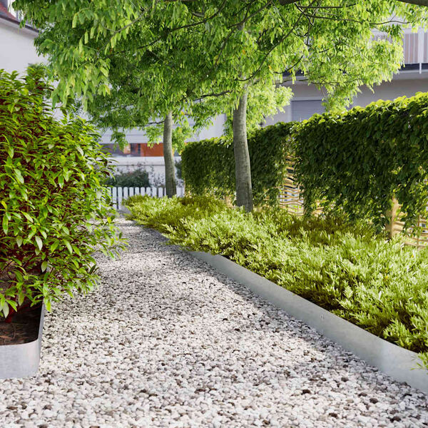 vidaXL Obruby tr&aacute;vnika 50 ks 15x103 cm Oceľ pozink