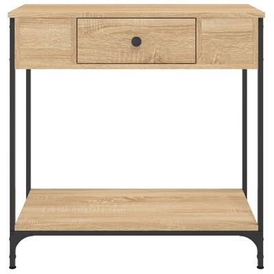 vidaXL Konzolový stolík dub sonoma 75 x 34,5 x 75 cm kompozitné drevo
