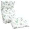 vidaXL Skladacie ležadlo s listov&yacute;m vzorom 175x54x8,5 cm, oxfordsk&aacute; l&aacute;tka