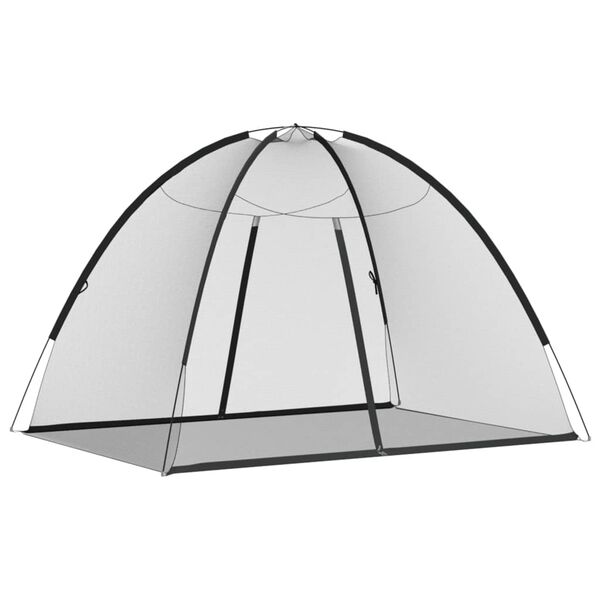 vidaXL Moskytiéra jurta s dverami 220 čierna 200x150x140 cm