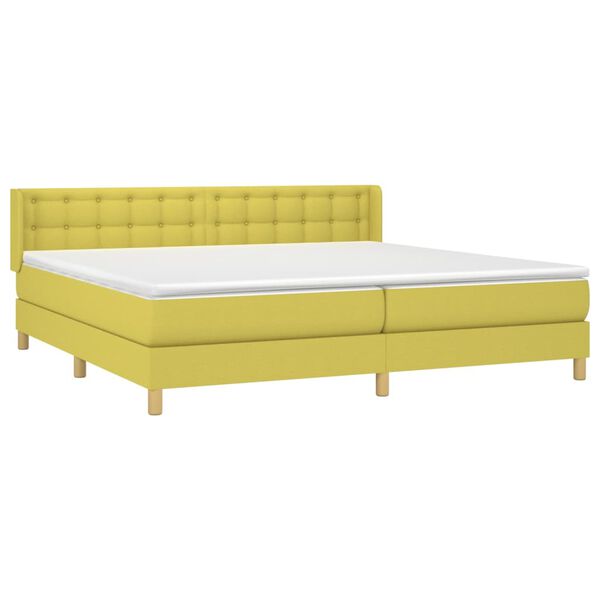 vidaXL Boxspring posteľ s matracom zelen&aacute; 160x200 cm l&aacute;tka