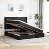 vidaXL Postel s &uacute;ložn&yacute;m prostorem a matrac&iacute; Čierna 160 x 200 cm