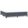 vidaXL Box Spring Posteľ bez matraca Tmavosiv&aacute; 200x210 cm Zamat