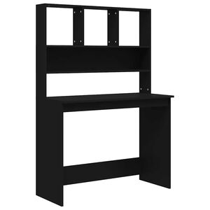 vidaXL Stol&iacute;k s policami čierny 102x45x148 cm spracovan&eacute; drevo