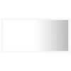 vidaXL Kúpeľňové zrkadlo s LED, biele 80x8,5x37 cm, akryl