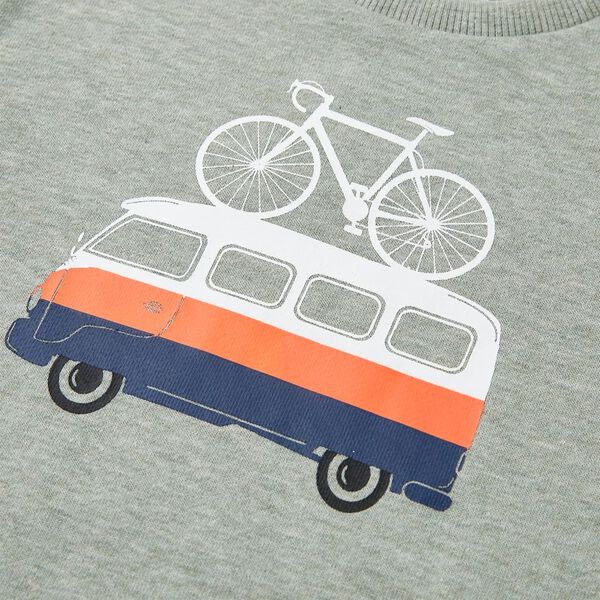 Detská mikina svetlá kaki melanž 116