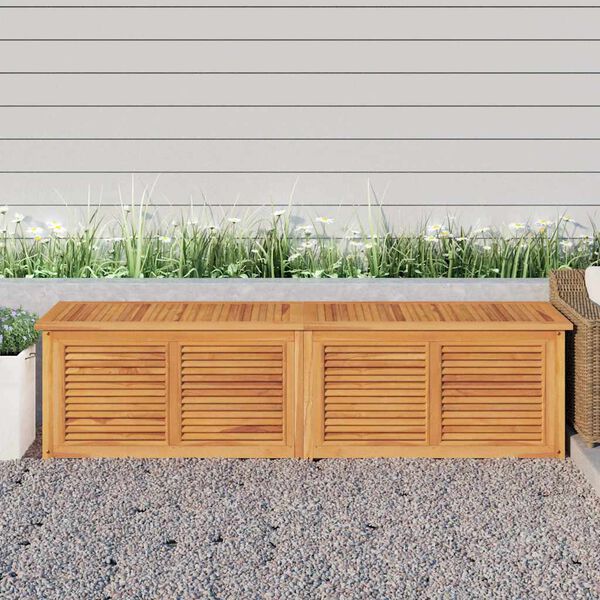 vidaXL Z&aacute;hradn&yacute; &uacute;ložn&yacute; box s vreckom 200x50x55 cm mas&iacute;vny teak