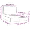 vidaXL Boxspring posteľ s matracom tmavohned&aacute; 140x200 cm l&aacute;tka