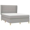 vidaXL Boxspring posteľ s matracom bledosiv&aacute; 140x200 cm l&aacute;tka