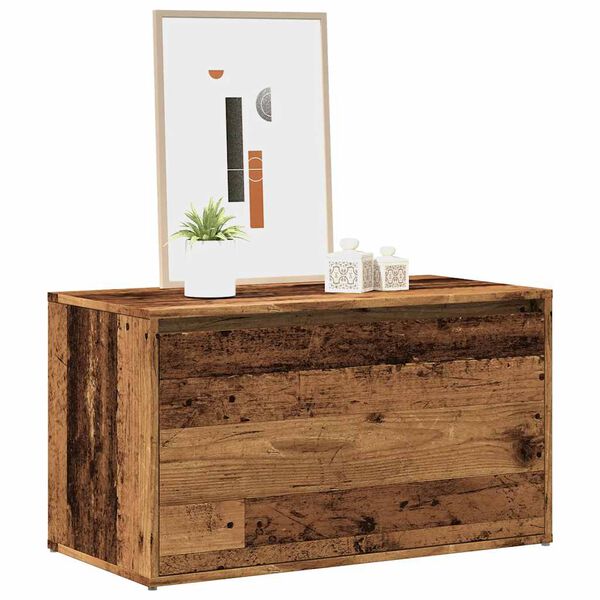 vidaXL Lavica do predsiene 80x40x45 cm Old Wood Engineered Wood