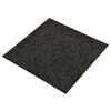 vidaXL Koberec 20 pcs Čierny 50 x 50 cm Živica