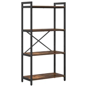 vidaXL Reg&aacute;l na knihy 60 x 30 x 120 cm Kompozitn&eacute; drevo Dymov&aacute; dub