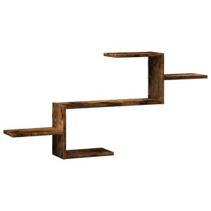 vidaXL N&aacute;stenn&aacute; polica dymov&yacute; dub 104x15x49 cm kompozitn&eacute; drevo