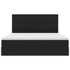 vidaXL Postel s &uacute;ložn&yacute;m prostorem a matrac&iacute; Čierna 160 x 200 cm Zamat
