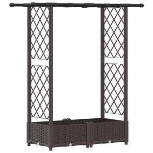 vidaXL Vyv&yacute;&scaron;en&yacute; z&aacute;hon s mriežkou a strechou Hned&aacute; 122,5 x 40 x 121 cm